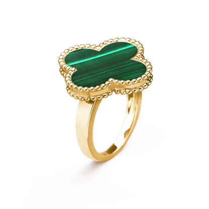[Love Aura]CLOVER MALACHITE RING