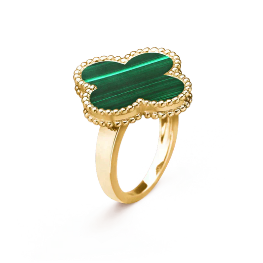 [Love Aura]CLOVER MALACHITE RING