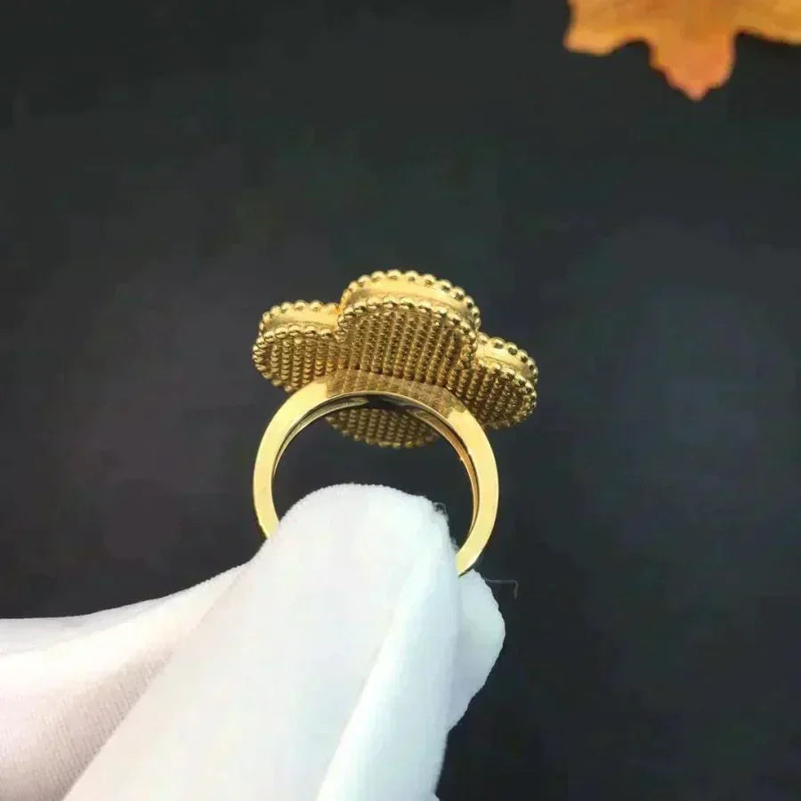 [Love Aura]CLOVER MALACHITE RING