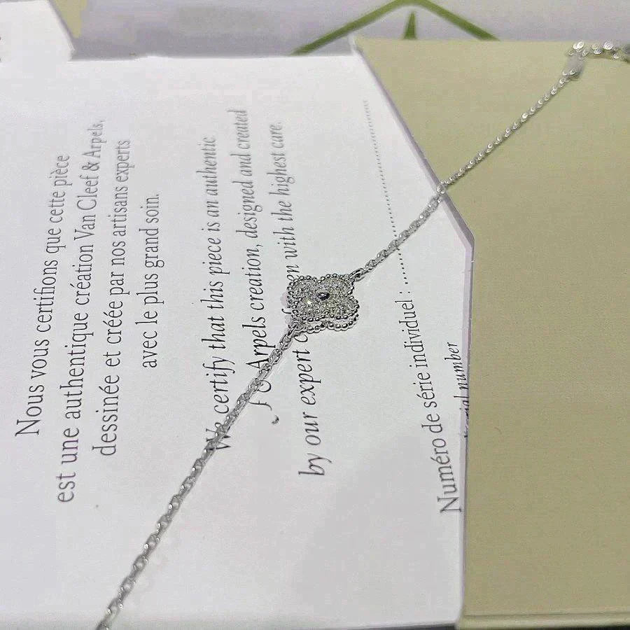 [Love Aura]CLOVER  SINGLE FLOWER BRACELET SILVER