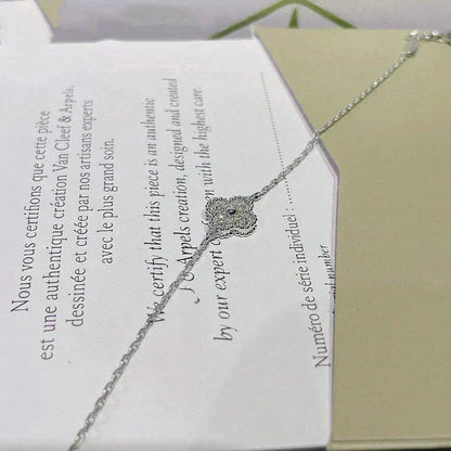 [Love Aura]CLOVER  SINGLE FLOWER BRACELET SILVER