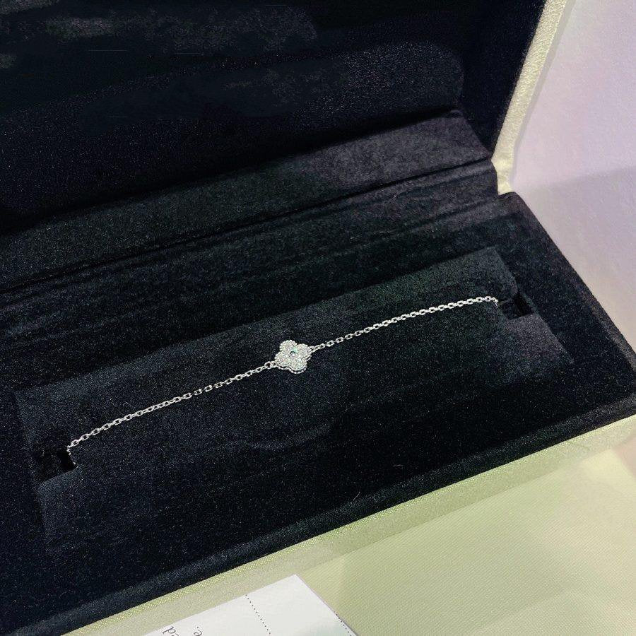[Love Aura]CLOVER  SINGLE FLOWER BRACELET SILVER
