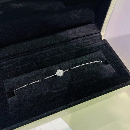 [Love Aura]CLOVER  SINGLE FLOWER BRACELET SILVER