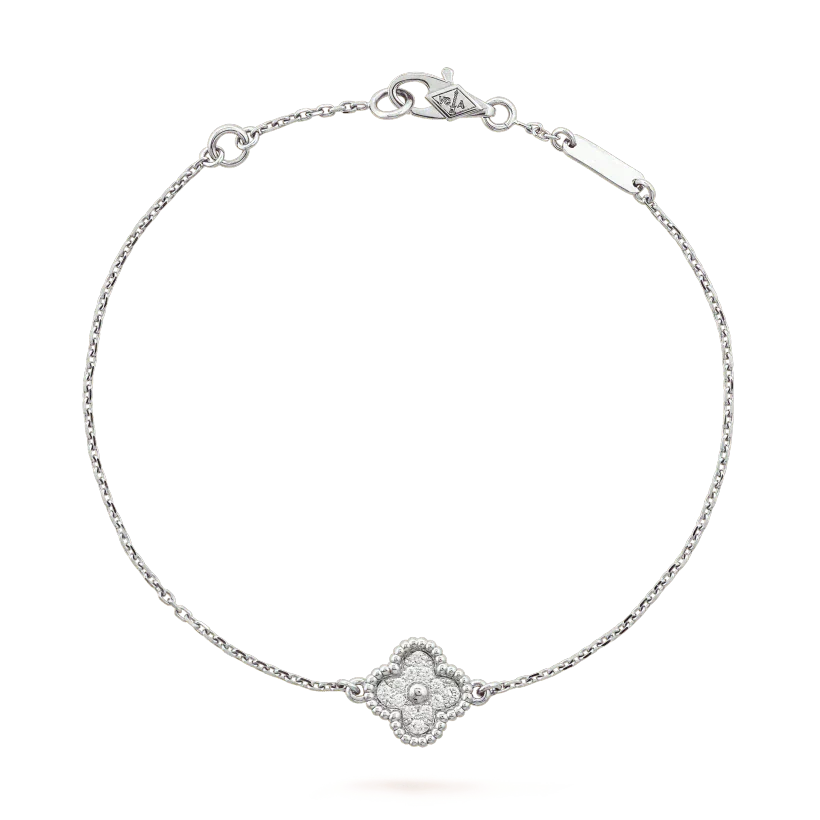 [Love Aura]CLOVER  SINGLE FLOWER BRACELET SILVER