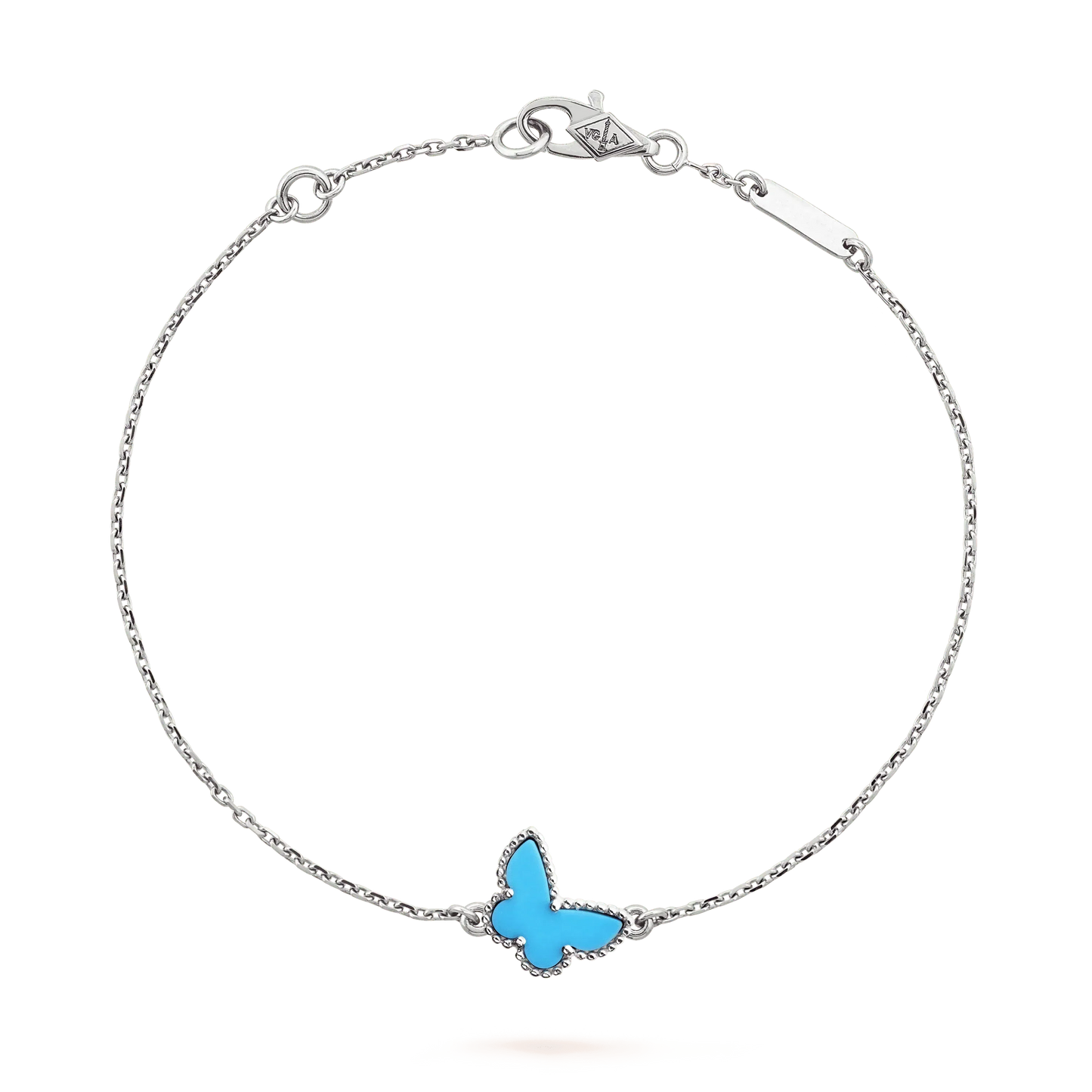 [Love Aura]BUTTERFLY TURQUOISE BUTTERFLY BRACELET SILVER