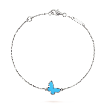 [Love Aura]BUTTERFLY TURQUOISE BUTTERFLY BRACELET SILVER