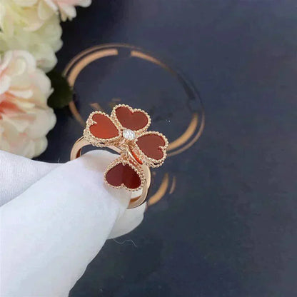 [Love Aura]SWEET CLOVER CARNELIAN RING