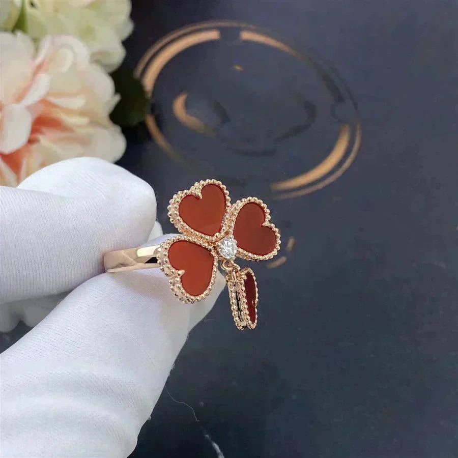 [Love Aura]SWEET CLOVER CARNELIAN RING