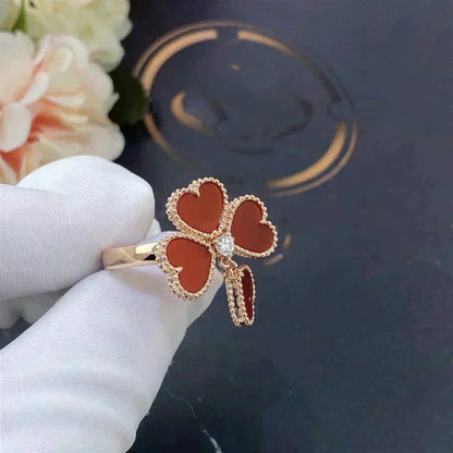 [Love Aura]SWEET CLOVER CARNELIAN RING