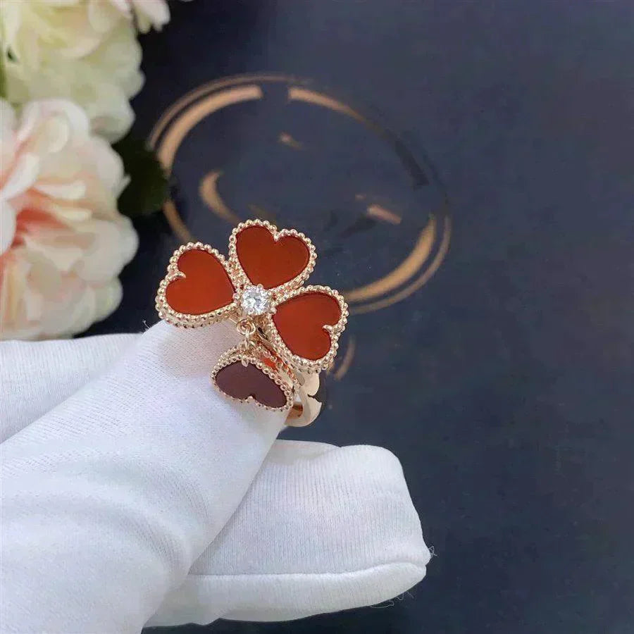 [Love Aura]SWEET CLOVER CARNELIAN RING