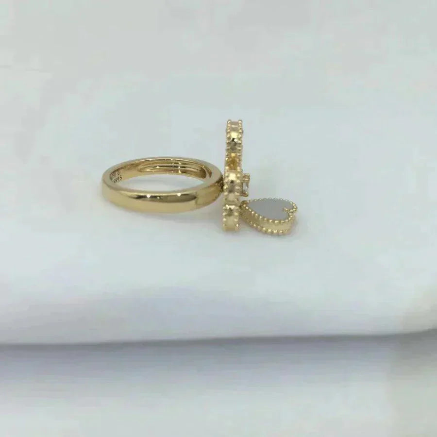 [Love Aura]SWEET CLOVER WHITE MOP RING