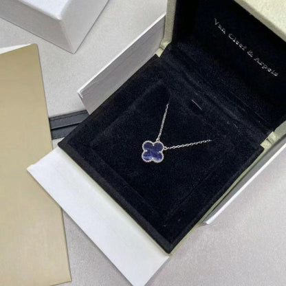 [Love Aura]CLOVER 15MM PIETERSITE NECKLACE SILVER