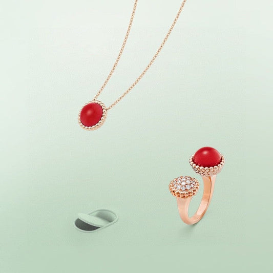 [Love Aura]PERLEE COULEURS DIAMOND ROSE GOLD BETWEEN THE FINGER RING