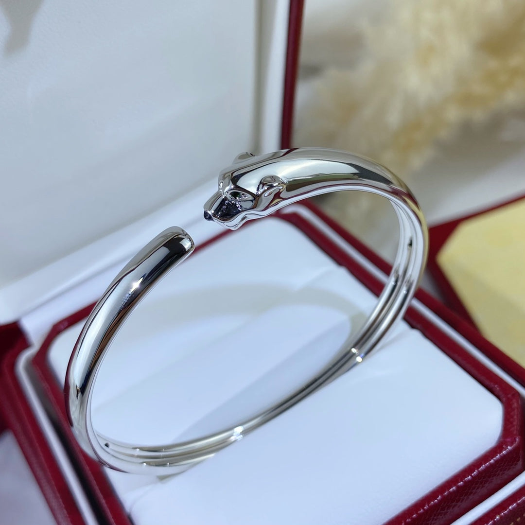 [Love Aura]PANTHERE SILVER OPEN BRACELET
