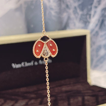 [Love Aura]LUCKY SPRING 1 MOTIF PINK GOLD BRACELET