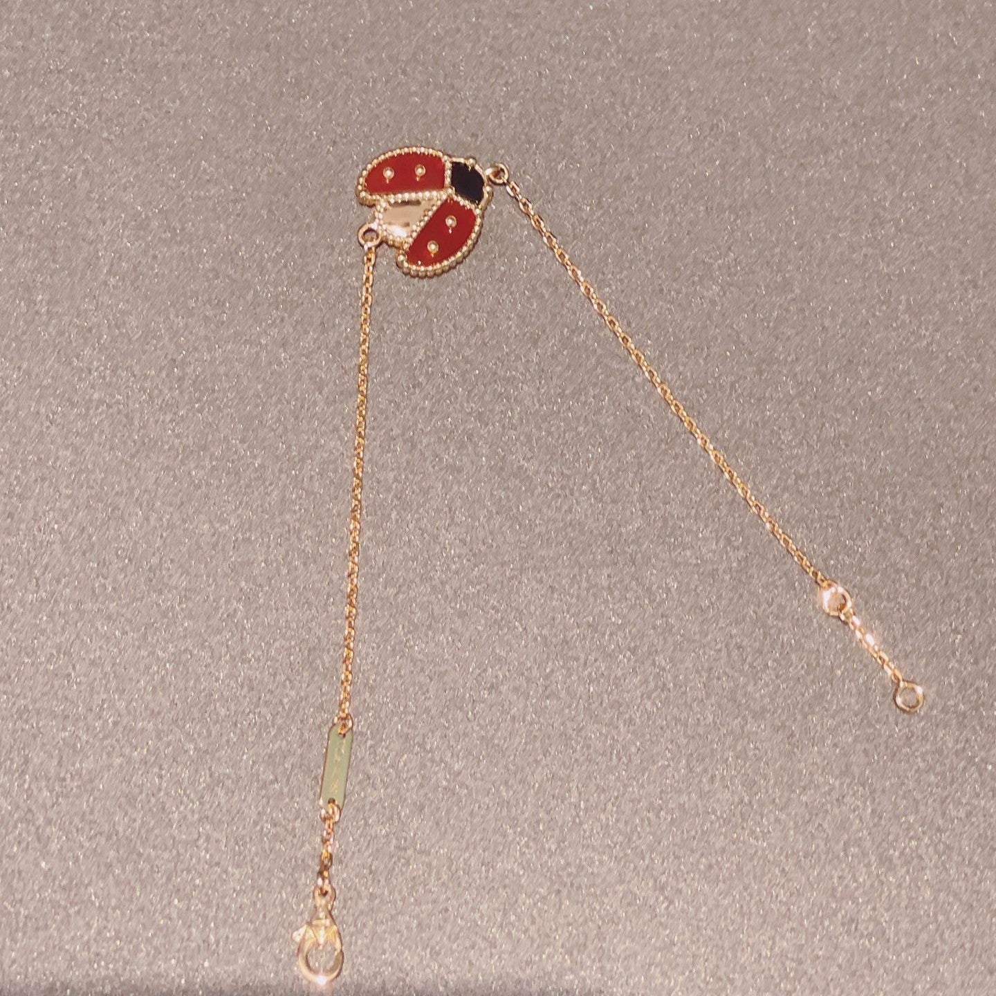 [Love Aura]LUCKY SPRING 1 MOTIF PINK GOLD BRACELET