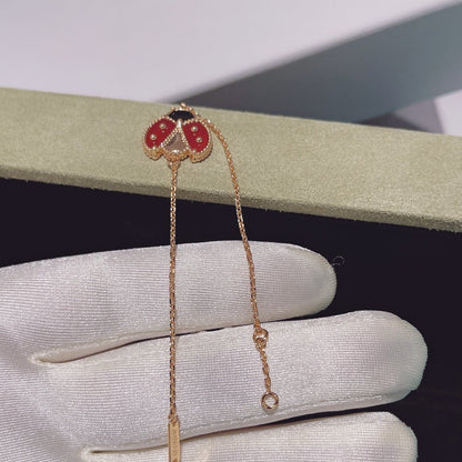 [Love Aura]LUCKY SPRING 1 MOTIF PINK GOLD BRACELET