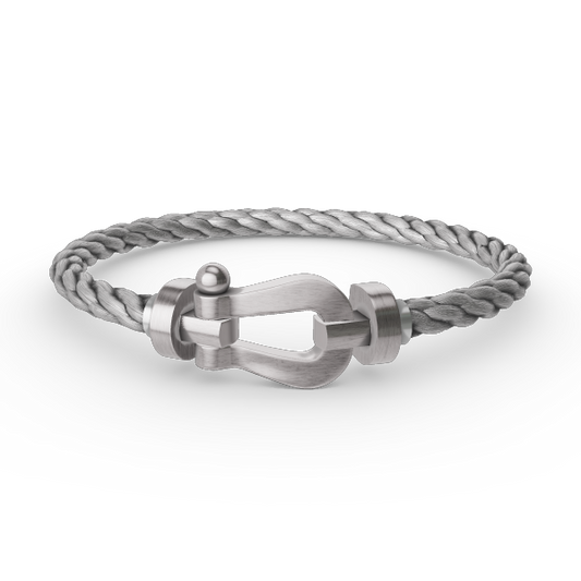 [Love Aura]FORCE LARGE HORSESHOE NO DIAMOND BRACELET SILVER
