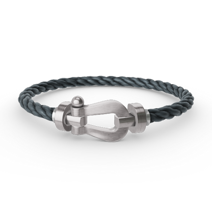 [Love Aura]FORCE LARGE HORSESHOE NO DIAMOND BRACELET SILVER