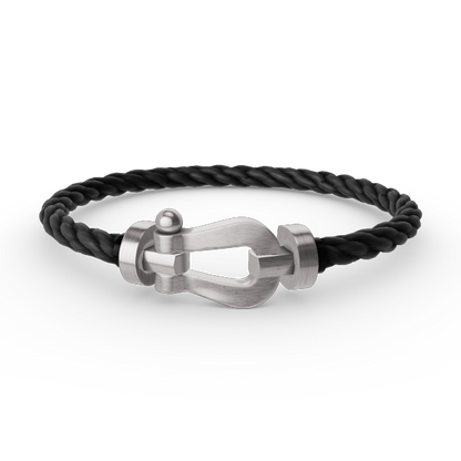 [Love Aura]FORCE LARGE HORSESHOE NO DIAMOND BRACELET SILVER