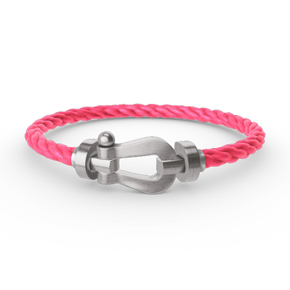 [Love Aura]FORCE LARGE HORSESHOE NO DIAMOND BRACELET SILVER