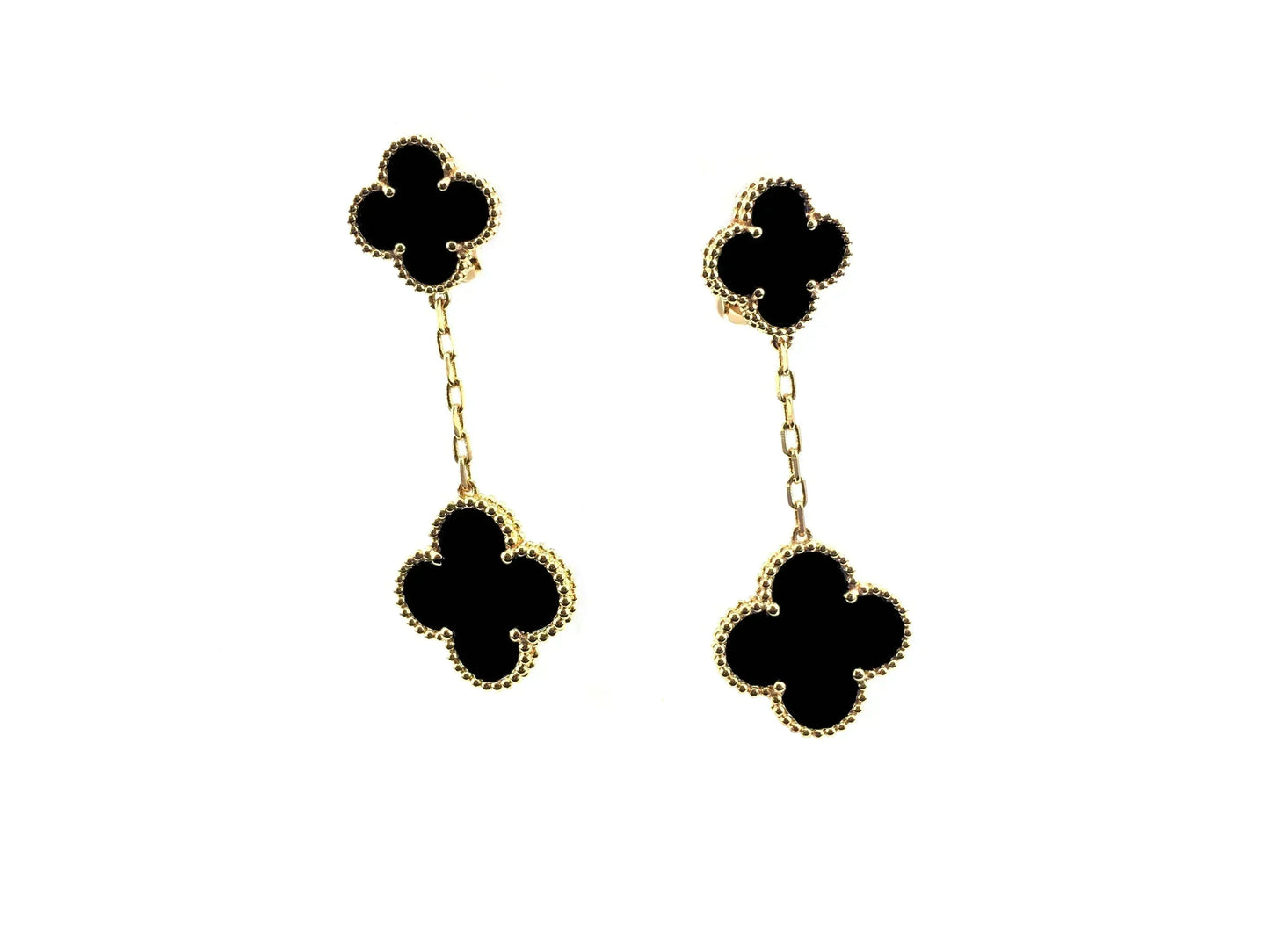 [Love Aura]CLOVER 2 MOTIFS  EARRINGS (MULTIPLE CHOICESC