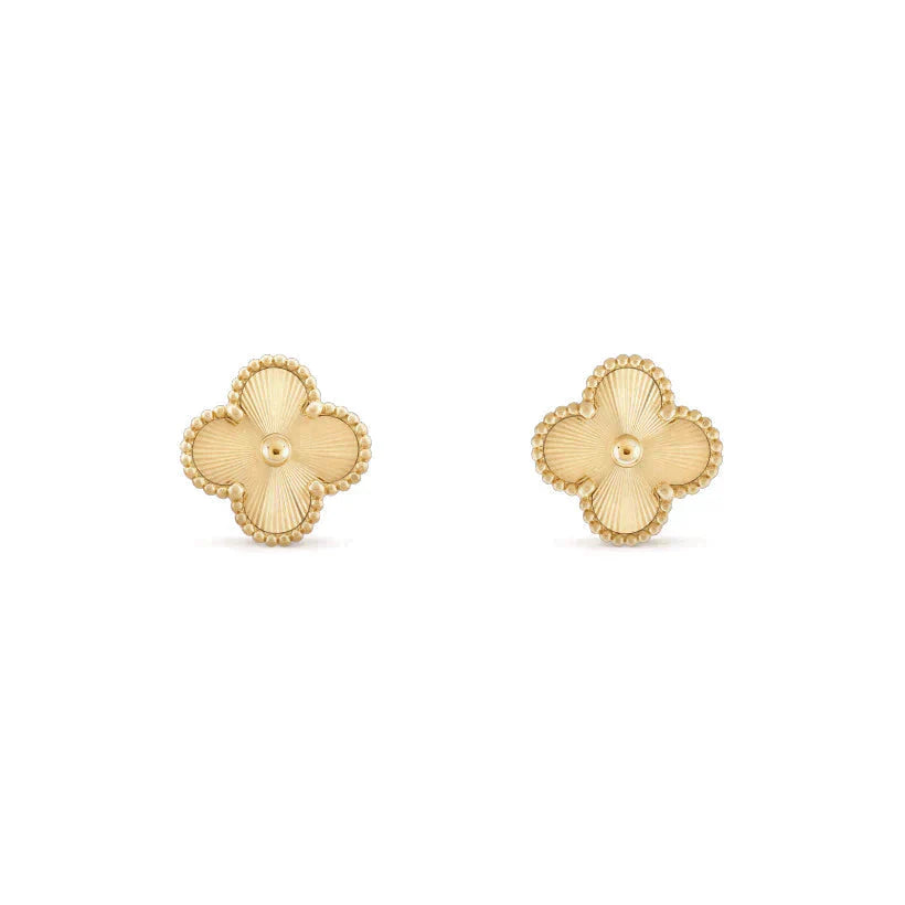 [Love Aura]CLOVER MEDIUM 1 MOTIFS LASER EARRINGS
