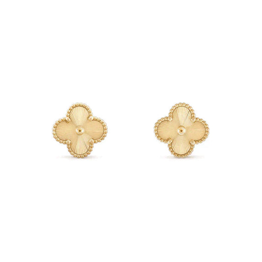 [Love Aura]CLOVER MEDIUM 1 MOTIFS LASER EARRINGS