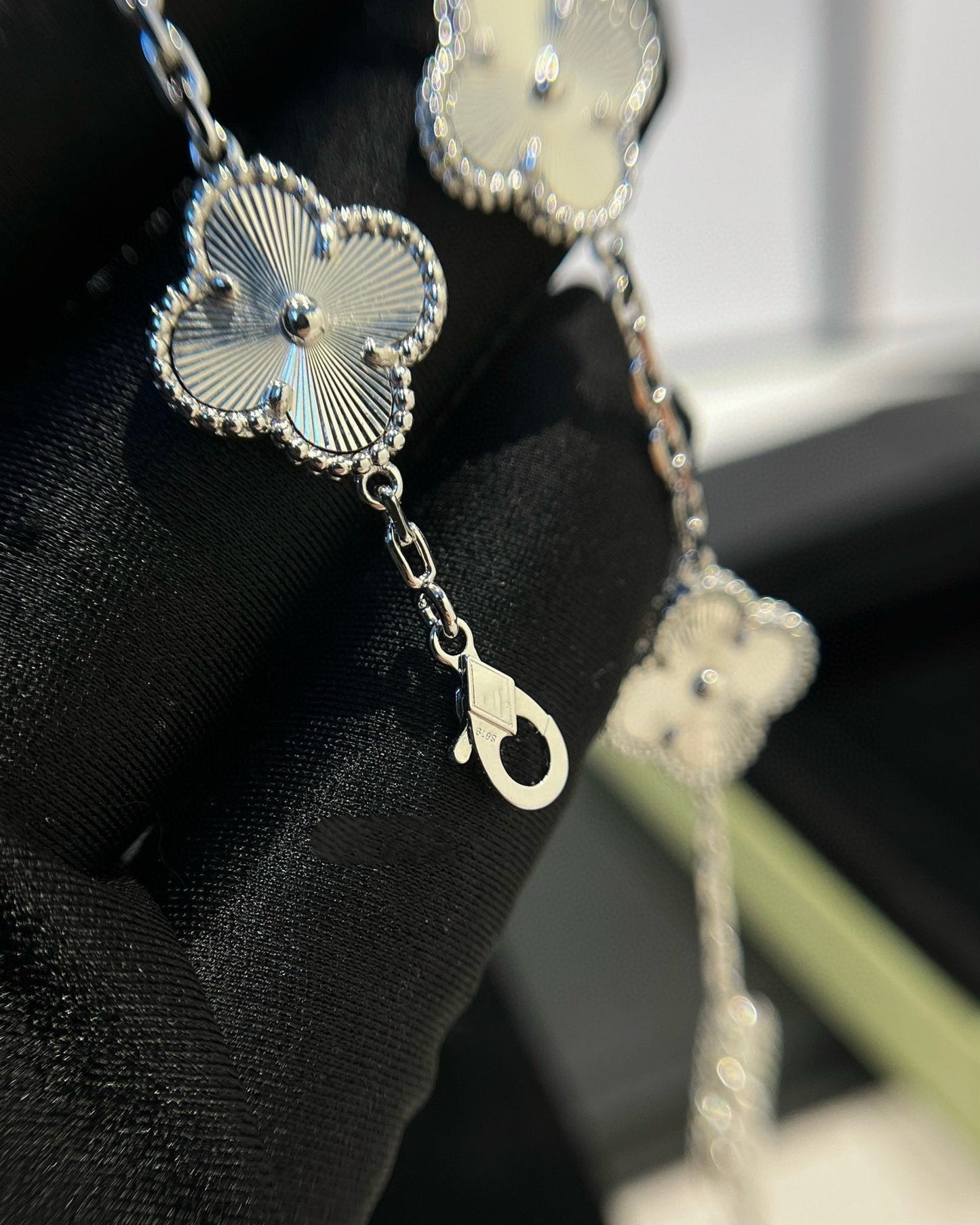 [Love Aura]CLOVER SILVER 5 MOTIFS BRACELET
