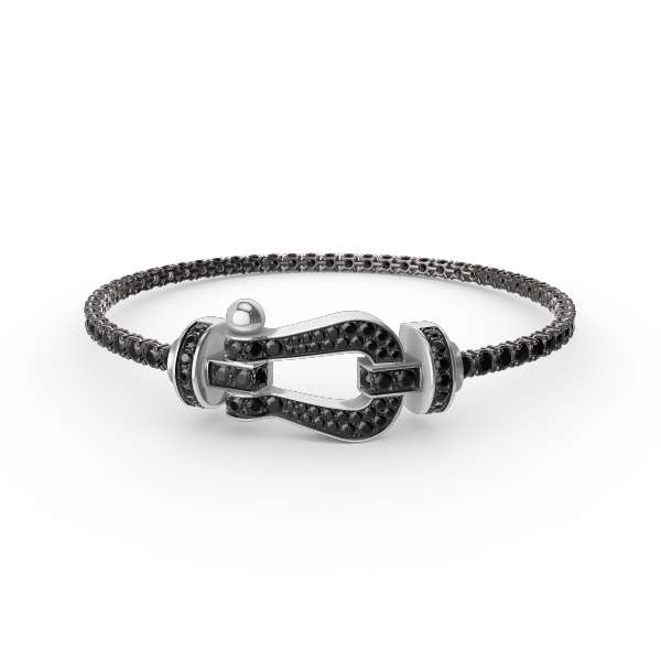 [Love Aura]FORCE  LARGE HORSESHOE FULL DIAMOND TENNIS BRACELET